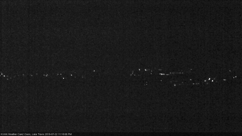 Lake Travis webcam, July 22, 2019 10:20 PM CT