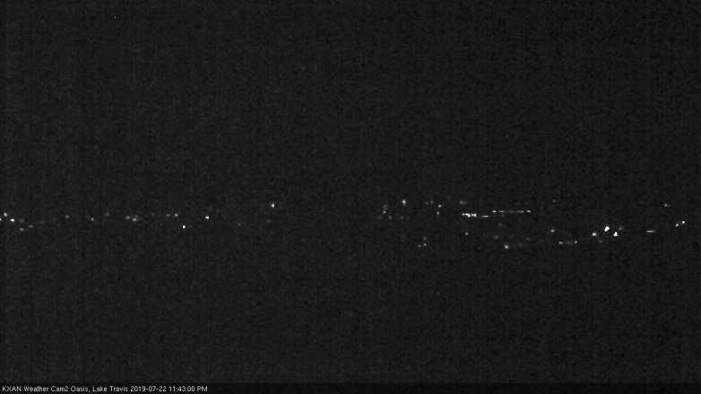 Lake Travis webcam, July 22, 2019 10:45 PM CT