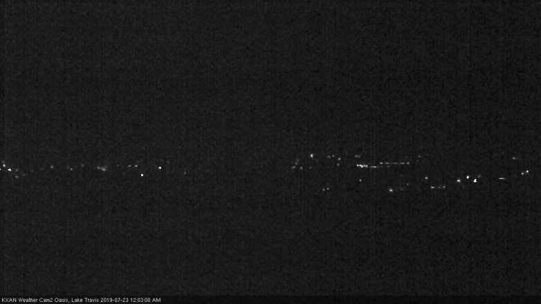 Lake Travis webcam, July 22, 2019 11:05 PM CT