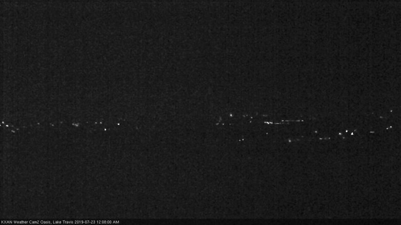 Lake Travis webcam, July 22, 2019 11:10 PM CT