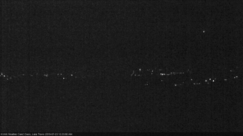 Lake Travis webcam, July 22, 2019 11:25 PM CT