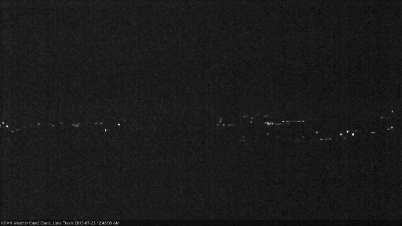 Lake Travis webcam, July 22, 2019 11:45 PM CT
