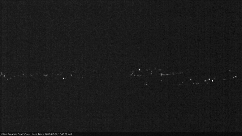 Lake Travis webcam, July 22, 2019 11:50 PM CT