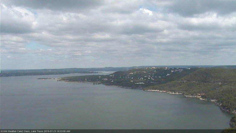 Lake Travis webcam, July 23, 2019 9:35 AM CT