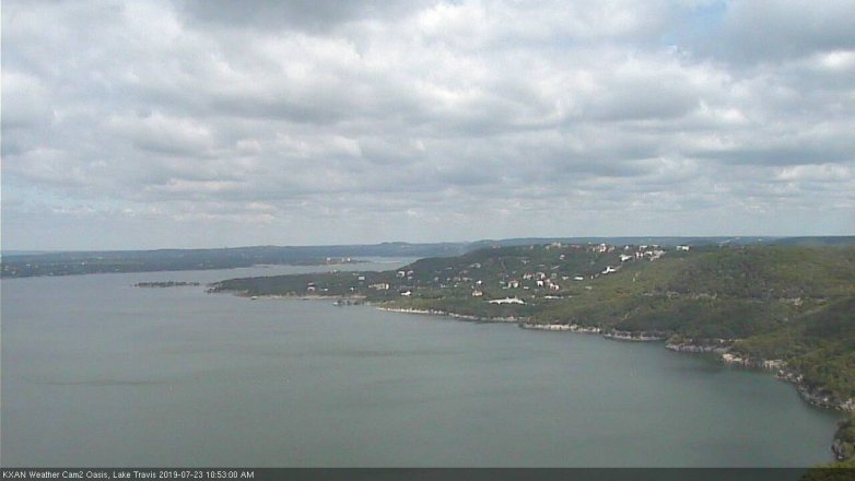 Lake Travis webcam, July 23, 2019 9:55 AM CT