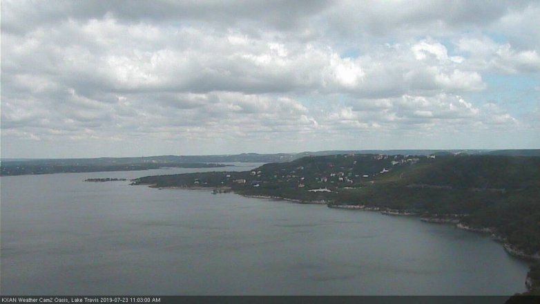 Lake Travis webcam, July 23, 2019 10:05 AM CT