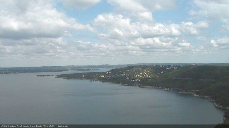 Lake Travis webcam, July 23, 2019 10:10 AM CT
