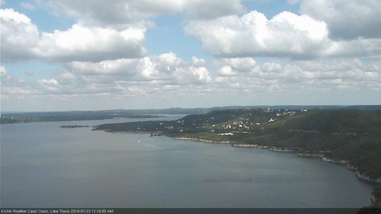 Lake Travis webcam, July 23, 2019 10:20 AM CT