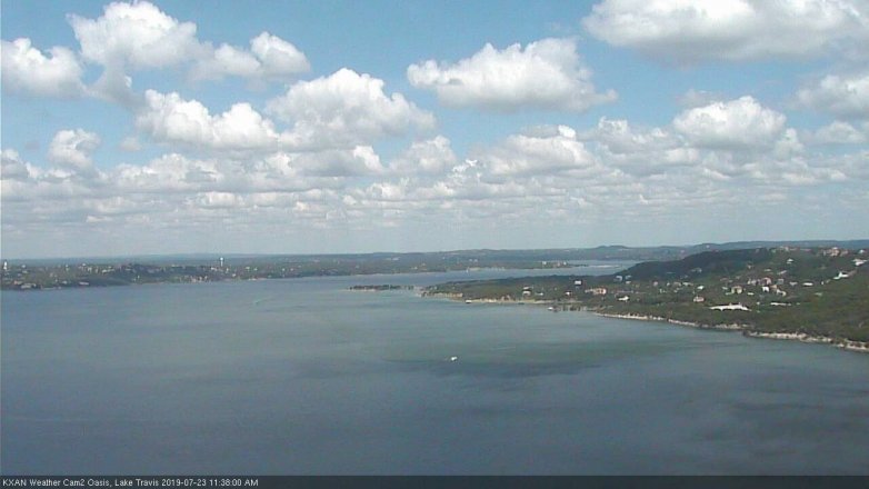 Lake Travis webcam, July 23, 2019 10:40 AM CT
