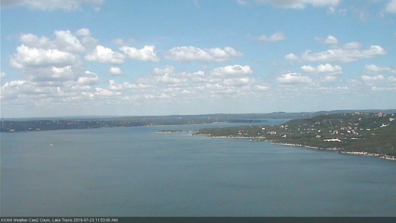 Lake Travis webcam, July 23, 2019 10:55 AM CT