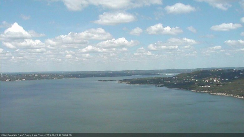 Lake Travis webcam, July 23, 2019 11:05 AM CT