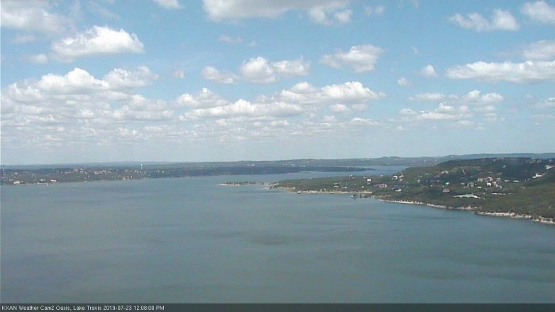 Lake Travis webcam, July 23, 2019 11:10 AM CT