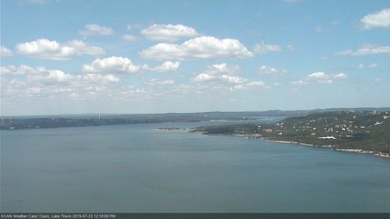 Lake Travis webcam, July 23, 2019 11:20 AM CT