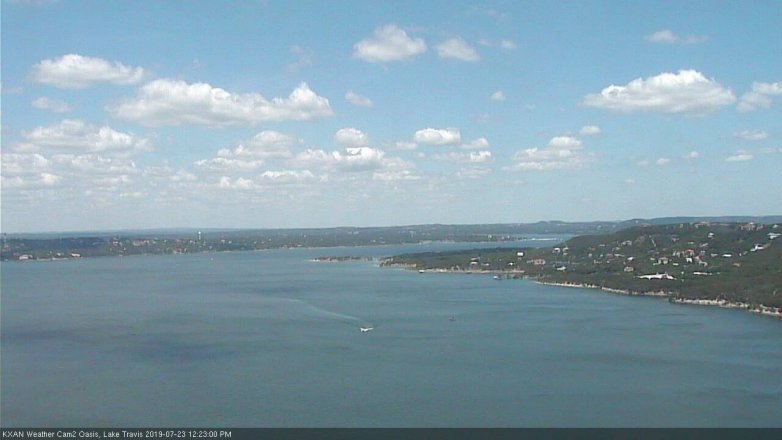 Lake Travis webcam, July 23, 2019 11:25 AM CT