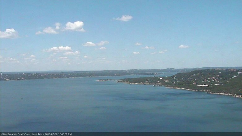 Lake Travis webcam, July 23, 2019 11:45 AM CT