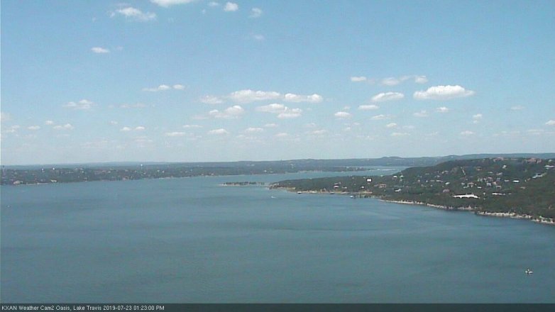 Lake Travis webcam, July 23, 2019 12:25 PM CT