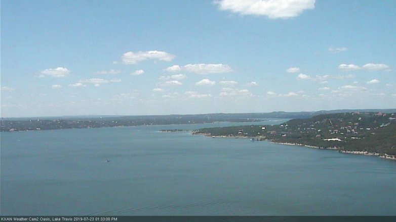 Lake Travis webcam, July 23, 2019 12:35 PM CT