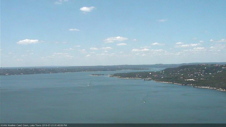Lake Travis webcam, July 23, 2019 12:50 PM CT