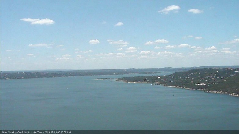 Lake Travis webcam, July 23, 2019 1:05 PM CT