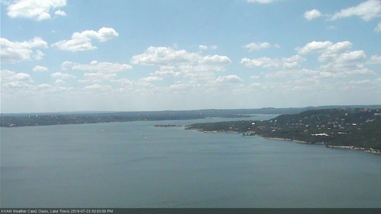 Lake Travis webcam, July 23, 2019 2:05 PM CT