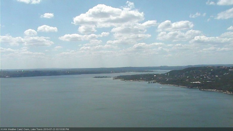 Lake Travis webcam, July 23, 2019 2:20 PM CT