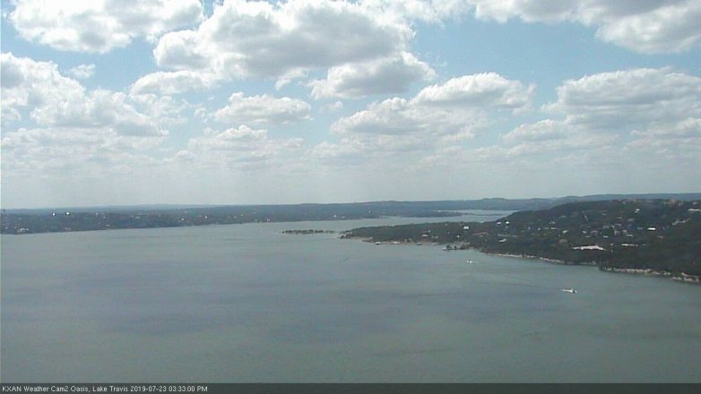 Lake Travis webcam, July 23, 2019 2:35 PM CT