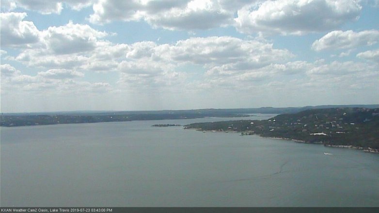 Lake Travis webcam, July 23, 2019 2:45 PM CT