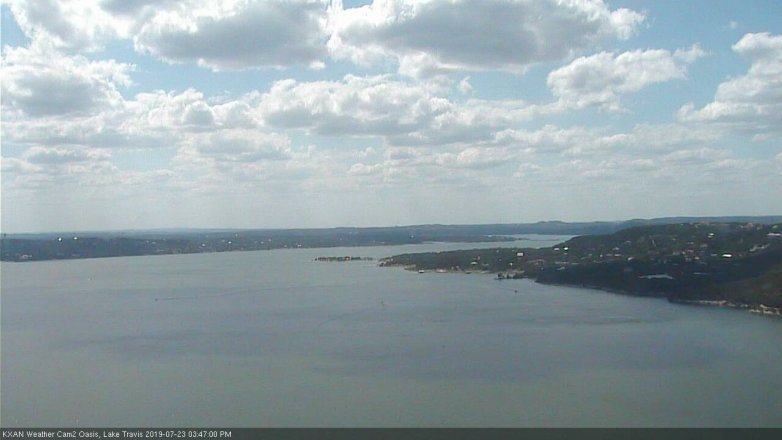Lake Travis webcam, July 23, 2019 2:50 PM CT