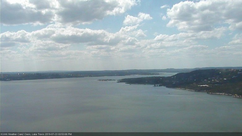Lake Travis webcam, July 23, 2019 2:55 PM CT