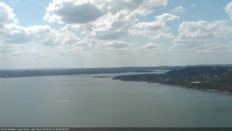 Lake Travis webcam, July 23, 2019 3:05 PM CT