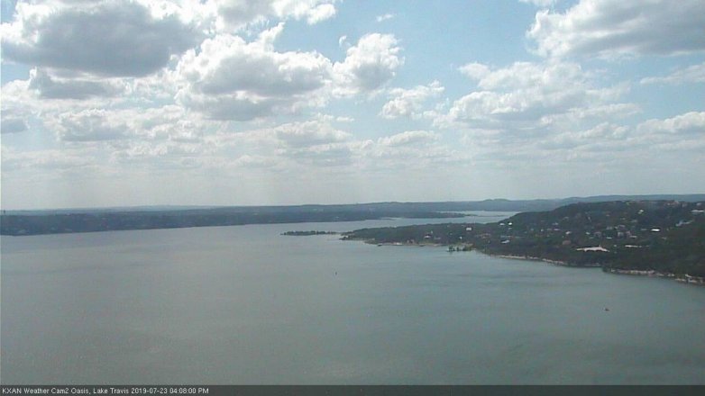 Lake Travis webcam, July 23, 2019 3:10 PM CT