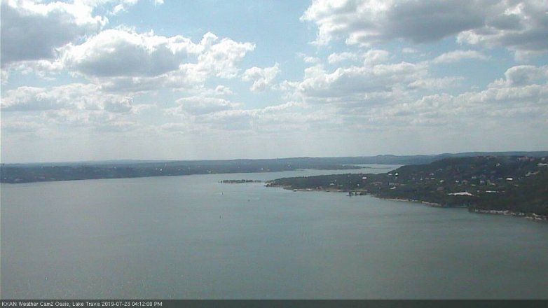 Lake Travis webcam, July 23, 2019 3:15 PM CT