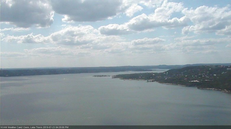 Lake Travis webcam, July 23, 2019 3:30 PM CT