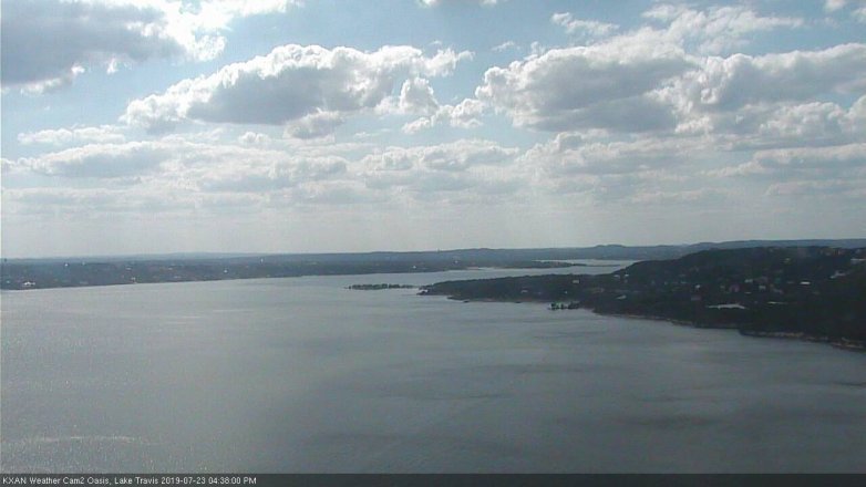Lake Travis webcam, July 23, 2019 3:40 PM CT