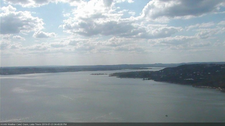 Lake Travis webcam, July 23, 2019 3:50 PM CT