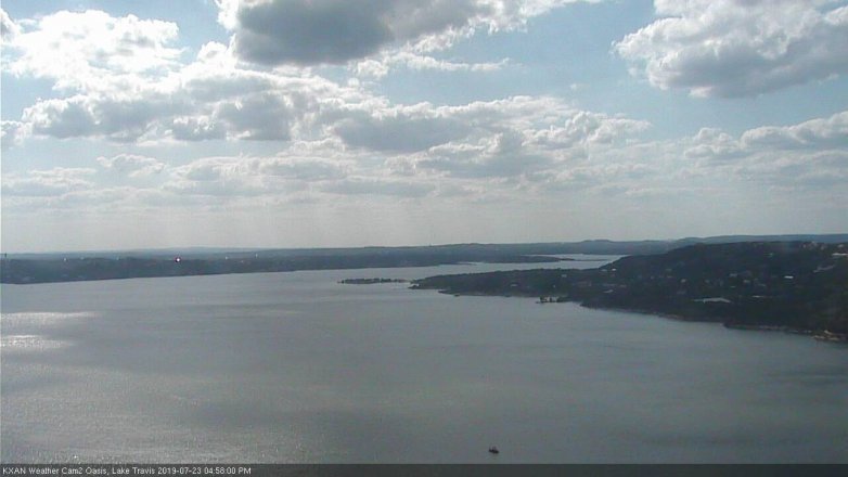 Lake Travis webcam, July 23, 2019 4:00 PM CT