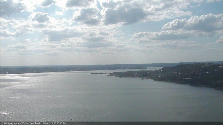 Lake Travis webcam, July 23, 2019 4:10 PM CT