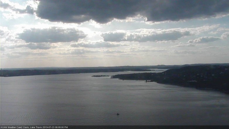 Lake Travis webcam, July 23, 2019 5:10 PM CT