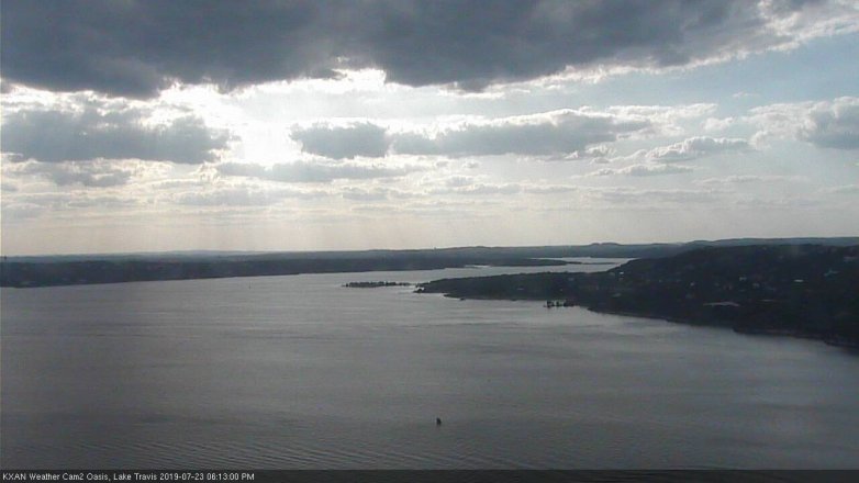Lake Travis webcam, July 23, 2019 5:15 PM CT