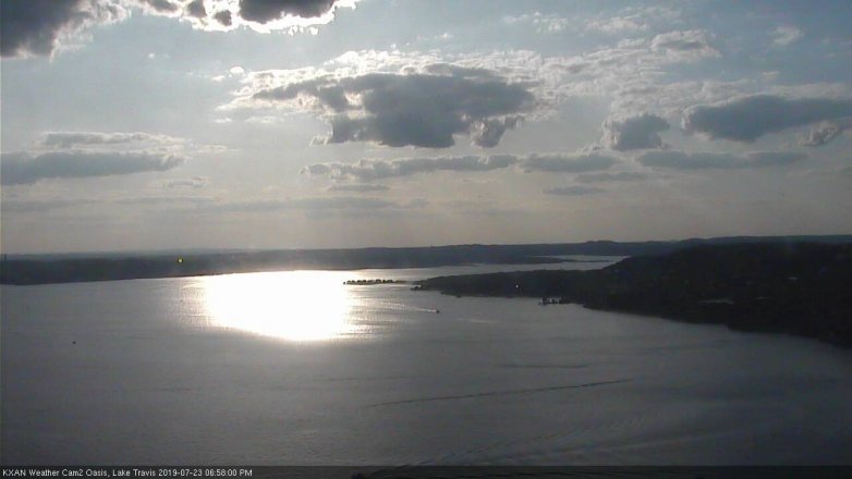 Lake Travis webcam, July 23, 2019 6:00 PM CT