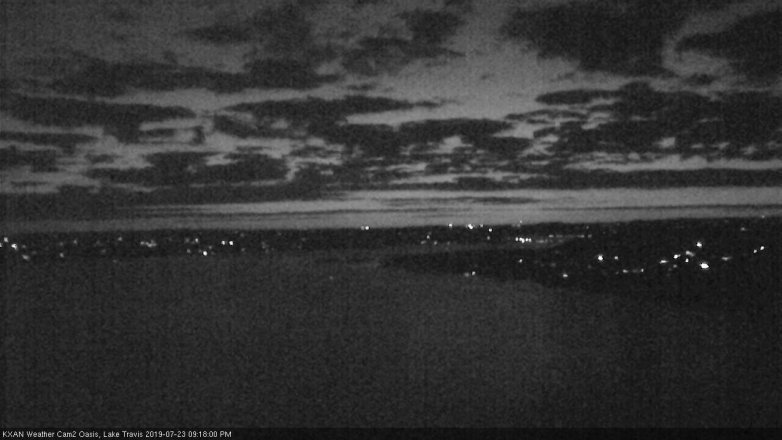 Lake Travis webcam, July 23, 2019 8:20 PM CT