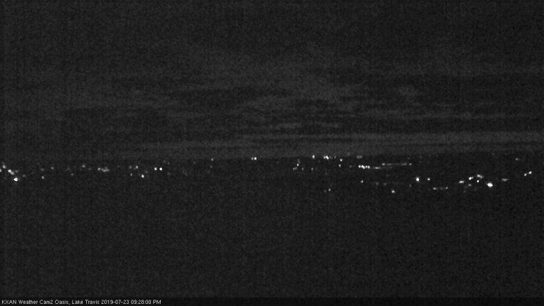 Lake Travis webcam, July 23, 2019 8:30 PM CT