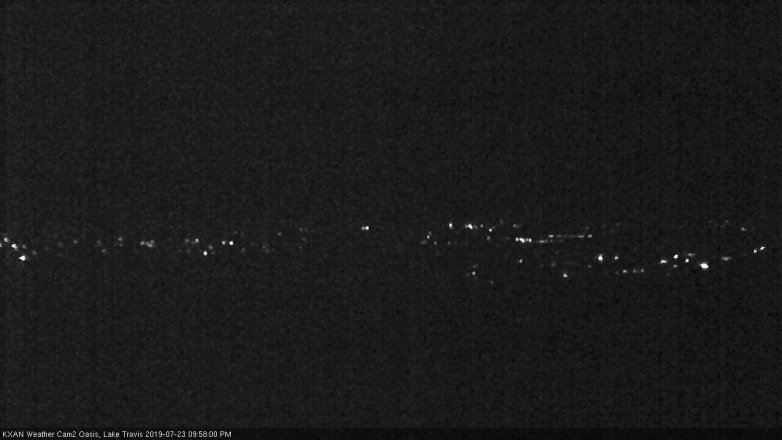 Lake Travis webcam, July 23, 2019 9:00 PM CT