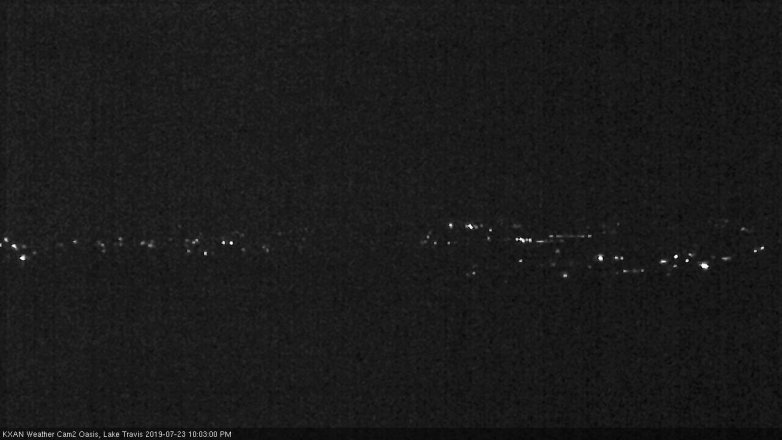 Lake Travis webcam, July 23, 2019 9:05 PM CT