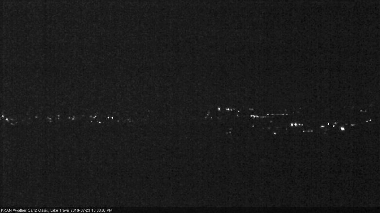 Lake Travis webcam, July 23, 2019 9:10 PM CT
