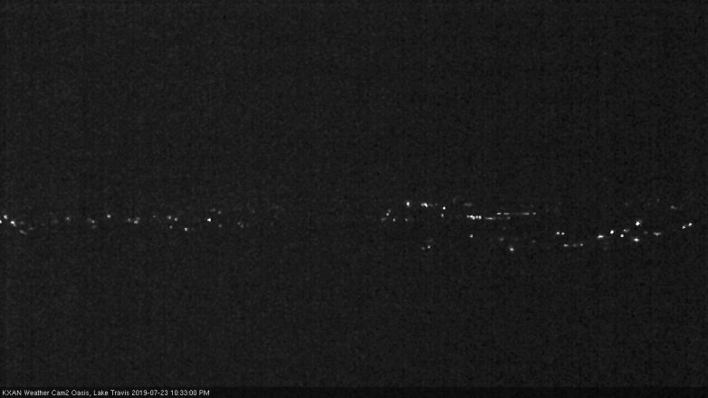 Lake Travis webcam, July 23, 2019 9:35 PM CT