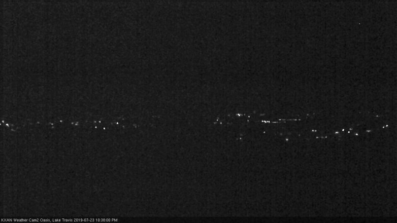 Lake Travis webcam, July 23, 2019 9:40 PM CT