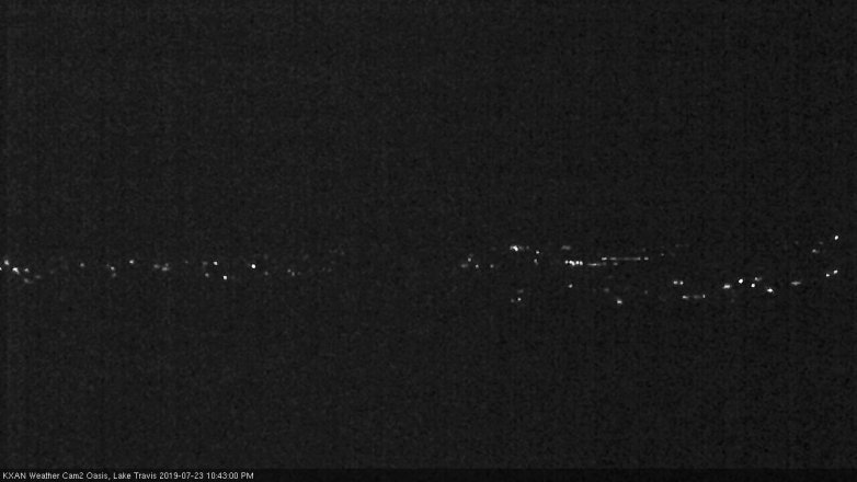 Lake Travis webcam, July 23, 2019 9:45 PM CT