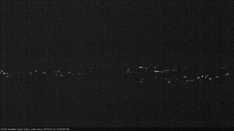 Lake Travis webcam, July 23, 2019 9:50 PM CT