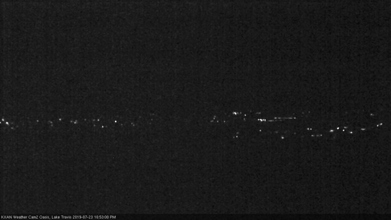 Lake Travis webcam, July 23, 2019 9:55 PM CT